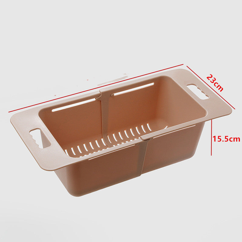 Sink Drain Retractable Storage Rack