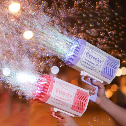 Automatic Blower With Light Bubble Gun