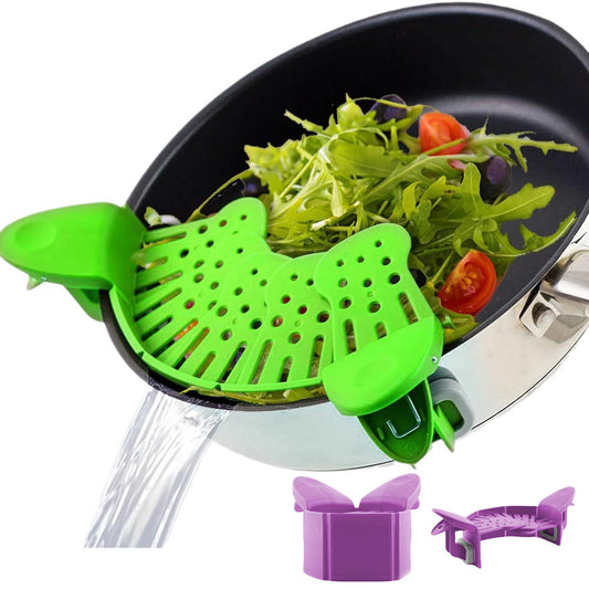 Universal Silicone Clip-on Pan Pot Strainer