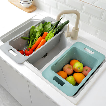 Sink Drain Retractable Storage Rack