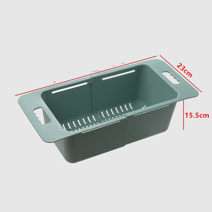 Sink Drain Retractable Storage Rack